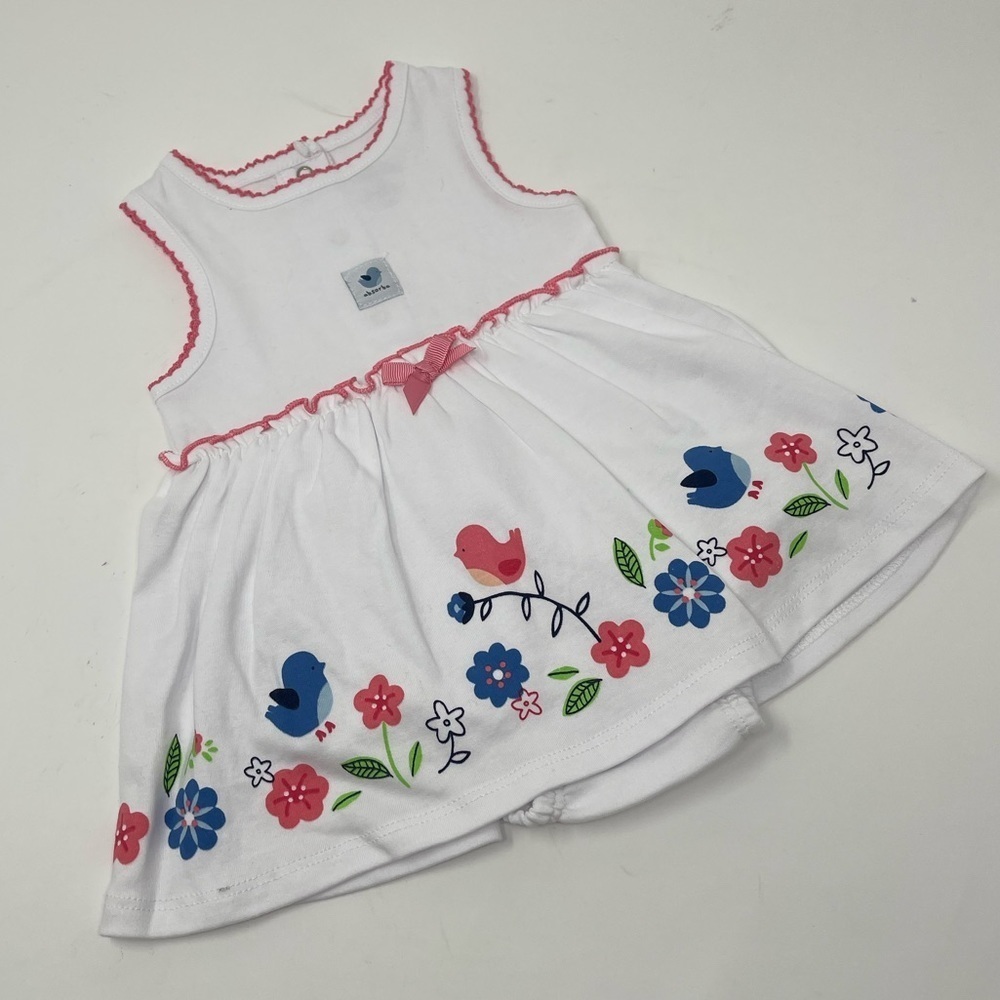 CARTERS AND ABSORBA PINK AND WHITE DRESSES AND TOP 6 MONTH SUMMER BABY GIRL - Picture 3 of 14